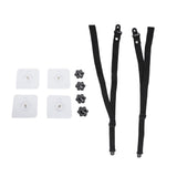2Pcs Adjustable TV Safety Straps Adhesive Anti Tip Furniture Anchors for Baby Proofing Flat Screens Fix to Wall Cabinet Stand Desk