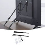 2Pcs Adjustable TV Safety Straps Adhesive Anti Tip Furniture Anchors for Baby Proofing Flat Screens Fix to Wall Cabinet Stand Desk
