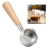 3 Ear Coffee Bottomless Portafilter Coffee Machine Handle Filter Holder for Delonghi Machine CoffeewareBeech Handle 54mm