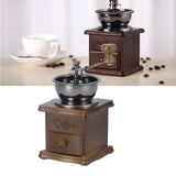 Manual Coffee Grinder Portable Retro Classic Fine Polished Pull Out Coffee Bean Grinder