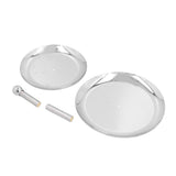 Fruit Tray Stainless Steel 2 Layers Multifunctional Durable Self Service Cupcake Stand for Home Hotel