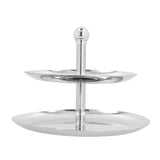 Fruit Tray Stainless Steel 2 Layers Multifunctional Durable Self Service Cupcake Stand for Home Hotel