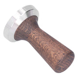 58mm Tamper Tool Black Walnut 304 Stainless Steel Portable Coffee Tamper for Home Coffee Shop