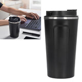 510ml Coffee Cup Double Wall Stainless Steel Insulated Coffee Mug Portable Vacuum Cup for Car Travel Black