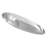 304 Stainless Steel Snack Plate Silver Oval Divided Spice Dish for Home Outdoor CampingS