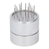 Coffee Needle Distributor with Base Effective Dispersion Rust Resistant Stainless Steel Hand Coffee Stirrer Silver 51mm/2.0in