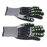 Protective Glove 5 Level Cut Resistant Anti Impact Glove Black Work Glove for Gardening Outdoor