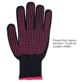 4Pcs Heat Resistant Gloves High Temperature Resistant Anti Scalding Mitts with Silicone BumpsRose Red Silicone Rose Red Edge