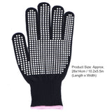 4Pcs Heat Resistant Gloves High Temperature Resistant Anti Scalding Mitts with Silicone BumpsWhite Silicone Pink Edge