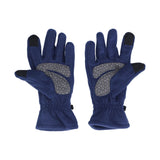 Windproof Gloves Induced Wearable Thickened Non Slip Blue Winter Gloves for Outdoor RidingL
