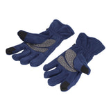 Windproof Gloves Induced Wearable Thickened Non Slip Blue Winter Gloves for Outdoor RidingL