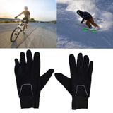 Cycling Gloves Touch Sensitive Waterproof Black Non Slip Windproof Gloves for Outdoor Cycling TravelXL