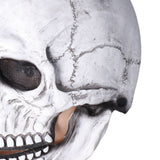 Halloween Skull Helmet Full Head Skull Mask Latex Cosplay Costume Horror Skull Mask for Festival PartyLight Grey