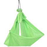 Aerial Yoga Hammock 1 X 2.8m Safe Breathable Relieve Pain Children's Elastic Hammock for Yoga Children UseGreen