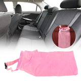 Multifunctional Car Waste Bin Garbage Bag Back Seat Hanging Storage Bag Travel Organizer HolderPink