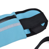 Sports Belt Bag Leash Set Reflective Elastic Explosion Proof Dog Running Traction Rope for Walking RunningSky Blue