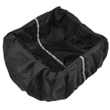 Bike Basket Cover Black Snow Defence Waterproof Dustproof Lightweight Reflect Light Bike Basket Liner