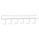 Coffee Mug Holder 6 Hooks Elegant Style Convenient Practical Stable Reliable Durable Wearable Kitchen Rack for HomeWhite