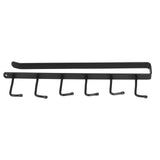 Coffee Mug Holder 6 Hooks Elegant Style Convenient Practical Stable Reliable Durable Wearable Kitchen Rack for HomeBlack