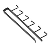 Coffee Mug Holder 6 Hooks Elegant Style Convenient Practical Stable Reliable Durable Wearable Kitchen Rack for HomeBlack