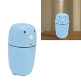 Air Humidifier Mini Cute 300ml 2 Modes USB Rechargeable Electric Cool Mist Purifier with USB Cable for Car Home OfficeBlue