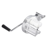 Manual Macaroni Maker Aluminium Alloy Silver Portable Hand Cranking Noodles Pressing Machine for Kitchen Restaurant