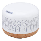 Desktop Humidifier 300ml Wood Grain Design Low Noise Aromatherapy Humidifier with LED Color Light 100‑240V AU Plug