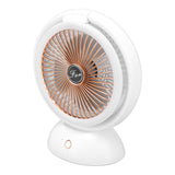 Foldable Fan with LED Light 2 in 1 Warm Light Low Noise Portable Rechargeable 4 Speed Lighting Desk Fan