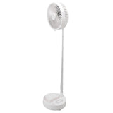 Folding Telescopic Fan 4 Speed USB Charging Remote Control Portable Desktop Floor Fan with Light for Home Travel