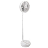 Folding Telescopic Fan 4 Speed USB Charging Remote Control Portable Desktop Floor Fan with Light for Home Travel