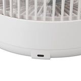 Folding Telescopic Fan 4 Speed USB Charging Remote Control Portable Desktop Floor Fan with Light for Home Travel