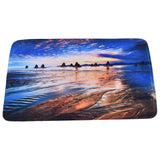 Household Bathroom Floor Carpet Water Absorption Anti Slip Flannel Mat for Door Toilet50x80cm
