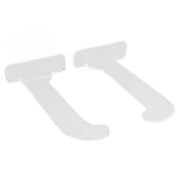 1Pair Yoga Mat Wall Mount Holder Acrylic Yoga Mat Wall Hanger Storage Rack Household Exercise Yoga Mat BracketTransparent