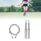 Skipping Rope Strong Durable Adjustable Flexible Reliable Professional Convenient Exercise Supplies for Indoor OutdoorAluminum Alloy Silver