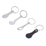 Aluminum Alloy Shopping Trolley Keychain Portable Alternative Shopping Trolley Keyring