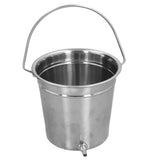 2L Enema Bucket Kit with Silicone Tubing Nozzle Tips Storage Bag Stainless Steel Coffee Milk Barrel