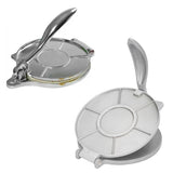 Tortilla Press 7.7in Rust Proof Aluminum Alloy Silver Heavy Duty Quesadilla Maker for Home Pasta Shops