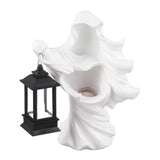 Resin Ghost with Lantern Resin Ghost Hell Messenger Statue Halloween Sculpture Garden Yard Decoration