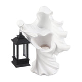 Resin Ghost with Lantern Resin Ghost Hell Messenger Statue Halloween Sculpture Garden Yard Decoration