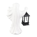 Resin Ghost with Lantern Resin Ghost Hell Messenger Statue Halloween Sculpture Garden Yard Decoration
