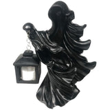 Resin Ghost with Lantern Resin Ghost Hell Messenger Statue Halloween Sculpture Garden Yard Decoration