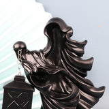 Resin Ghost with Lantern Resin Ghost Hell Messenger Statue Halloween Sculpture Garden Yard Decoration