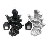 Resin Ghost with Lantern Resin Ghost Hell Messenger Statue Halloween Sculpture Garden Yard Decoration