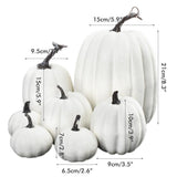 7PCS Simulation Pumpkin Model Artificial Pumpkin Decoration Home Table Decor for Thanksgiving and Halloween