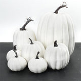 7PCS Simulation Pumpkin Model Artificial Pumpkin Decoration Home Table Decor for Thanksgiving and Halloween