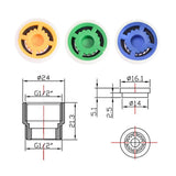 Shower Flow Limiter with 1/2 Thread Diameter Shower Water Saving for Shower Head Power Reduction Limiter for Kitchen Bathroom