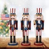25CM Fairy Tale Figure Figurine Wooden Craft Ornaments Table Desktop Collectible Decor Christmas New Year Decorations Gifts