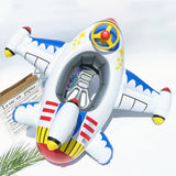 Swim Ring Thicken Air Inflation Seat Retainer Aircraft Shape Comfortable Swimming Ring for Children Type1
