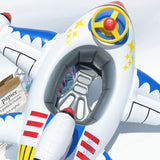 Swim Ring Thicken Air Inflation Seat Retainer Aircraft Shape Comfortable Swimming Ring for Children Type1