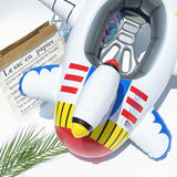 Swim Ring Thicken Air Inflation Seat Retainer Aircraft Shape Comfortable Swimming Ring for Children Type1